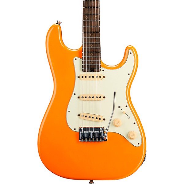 Schecter Guitar Research Custom Shop Nick Johnston USA Signature Nitro Finish 6-String Electric Guitar Atomic Orange Mint ...