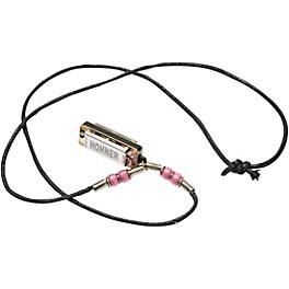 Hohner Mini Harmonica Necklace M38N Black Hohner Mini Harmonica Necklace M38N Pink