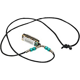 Hohner Mini Harmonica Necklace M38N Black Hohner Mini Harmonica Necklace M38N Light Blue