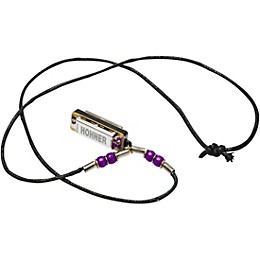 Hohner Mini Harmonica Necklace M38N Purple