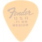 Fender 351 Dura-Tone Delrin Pick (12-Pack), Olympic White .71 mm 12 Pack
