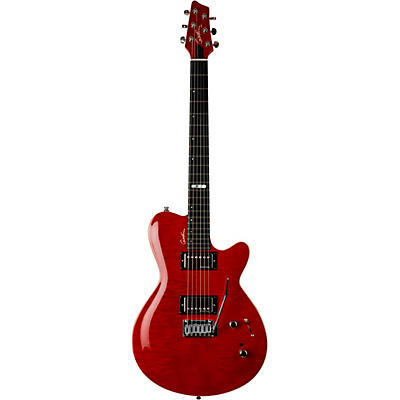 Godin Ds-1 Daryl Stuermer Signature Electric Guitar Black/Trans Red for sale