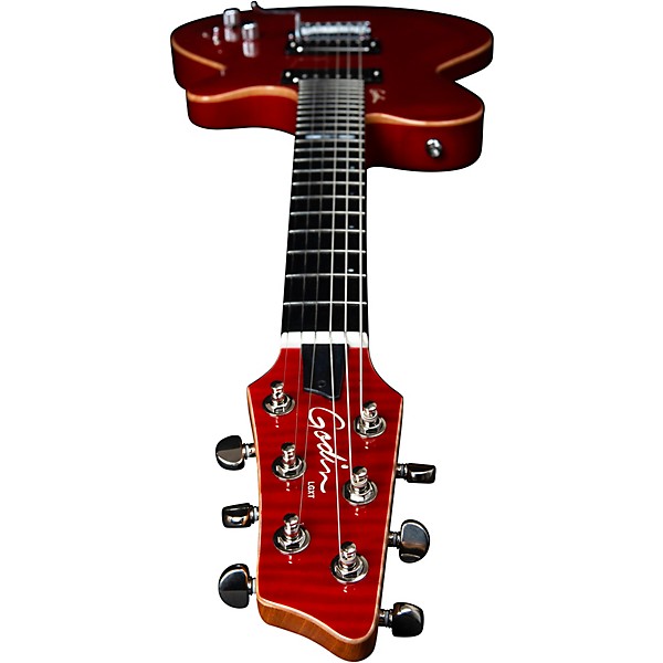 Godin DS-1 Daryl Stuermer Signature Electric Guitar Black/Trans Red