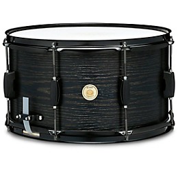 Open Box TAMA Woodworks 14x8" Poplar Snare Drum Level 1 Regular Black Oak Wrap
