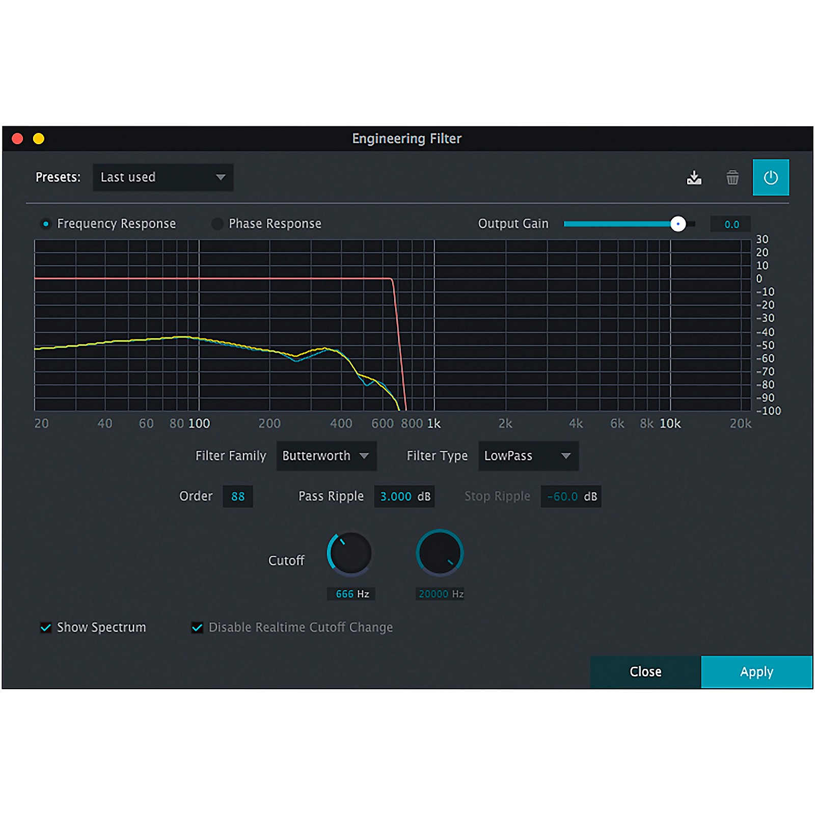 Filtering software