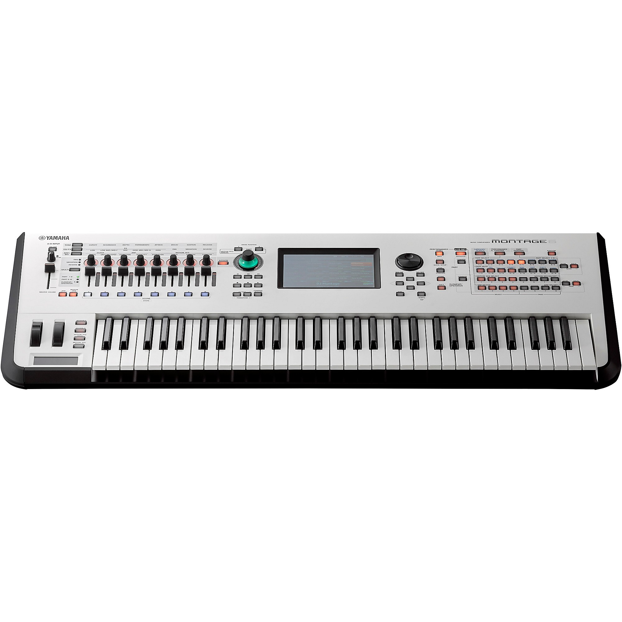 ぽんきちYAMAHA MONTAGE 6 ホワイト シンセサイザー MONTAGE6WHシンセサイザー、61鍵盤、128音、CubaseAIバンドル