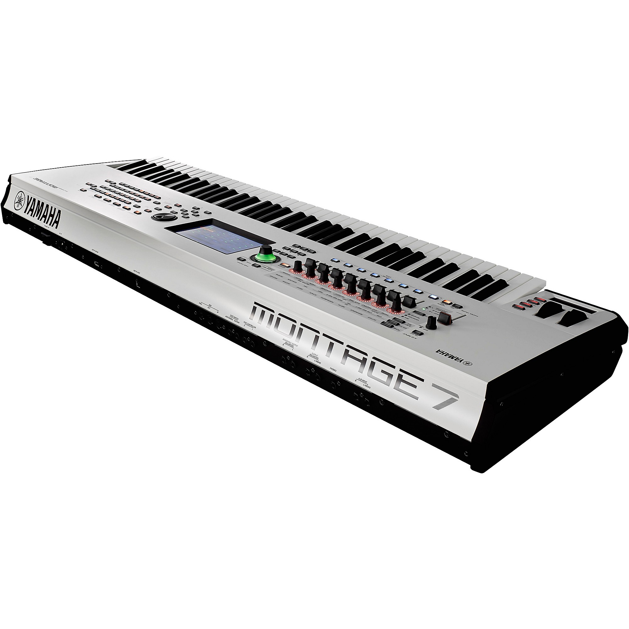 鍵盤楽器 YAMAHA MONTAGE 7 WH Yamaha MONTAGE 7 White 76-Key Synthesizer Keyboard, 123DJ
