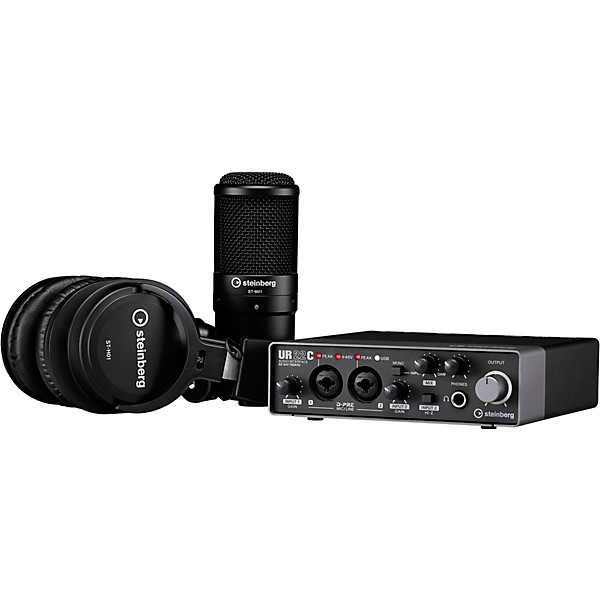 Open Box Steinberg UR22C Recording Pack with 2IN/2OUT USB 3.0 Type C Audio Interface, Microphone & Headphones Level 1