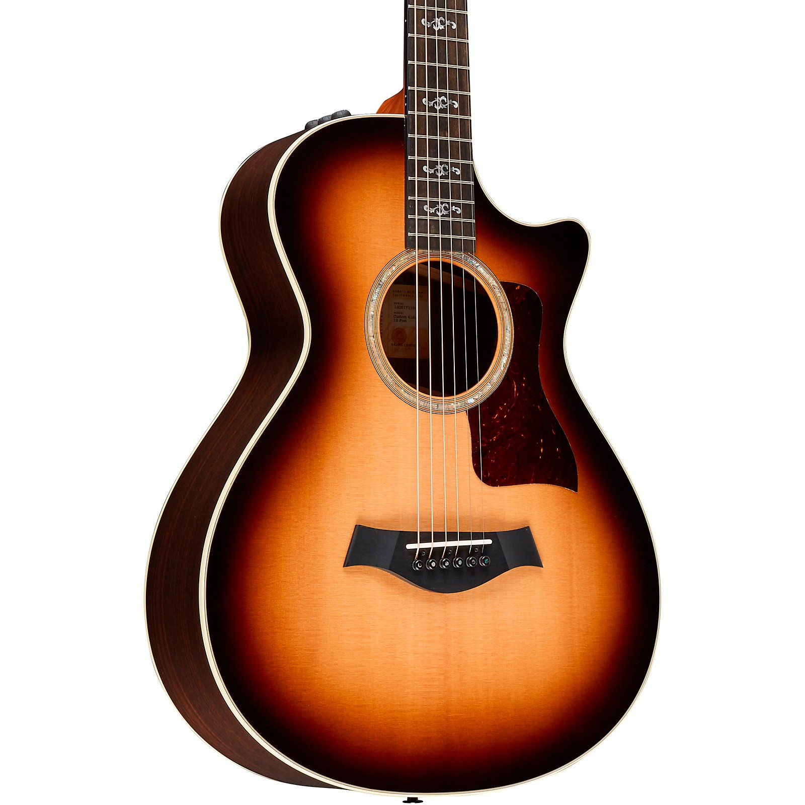 Taylor 412ce 12-Fret Special Edition Grand Concert Acoustic-Electric Guitar  Shaded Edge Burst