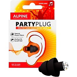 Alpine Hearing Protection PartyPlug Earplugs Black