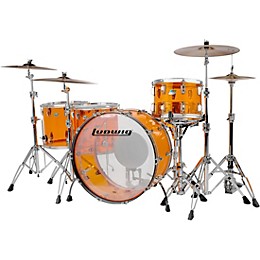 Ludwig Vistalite Zep Set 5-Piece Shell Pack With LM402 Snare Drum Amber