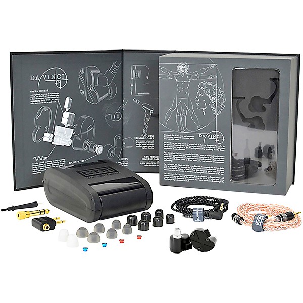 CTM DVS-U10 Da Vinci Series X In-Ear Monitors Black/Silver