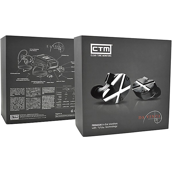 CTM DVS-U10 Da Vinci Series X In-Ear Monitors Black/Silver