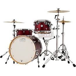 Open Box DW Design Series 3-Piece Shell Pack Level 1 Crimson Satin Metallic
