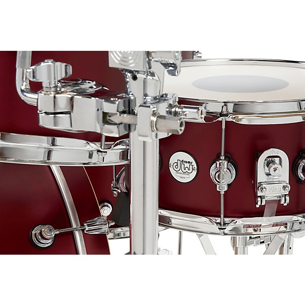 Open Box DW Design Series 3-Piece Shell Pack Level 1 Crimson Satin Metallic
