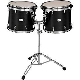 Black Swamp Percussion Concert Black Concert Tom Set with Stand 15 and 16 in.