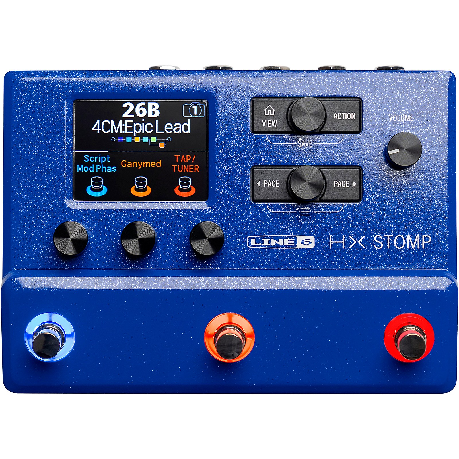 Line 6 HX Stomp Limited-Edition Multi-Effects Pedal Lightning Blue