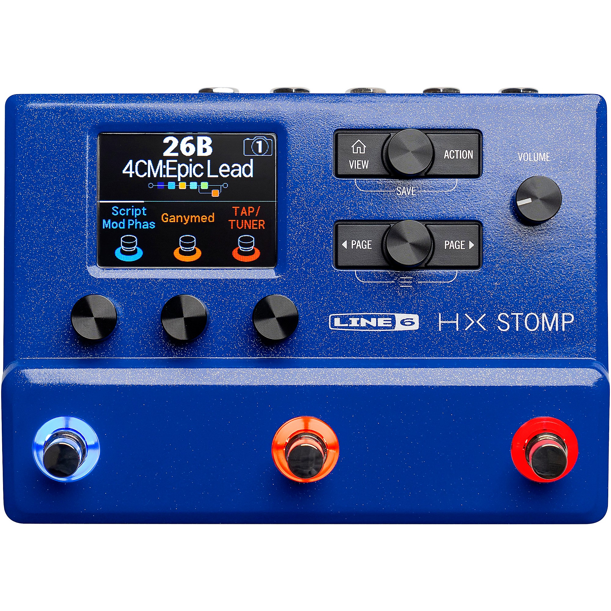 Line 6 HX Stomp Limited-Edition Multi-Effects Pedal Lightning Blue | Guitar  Center