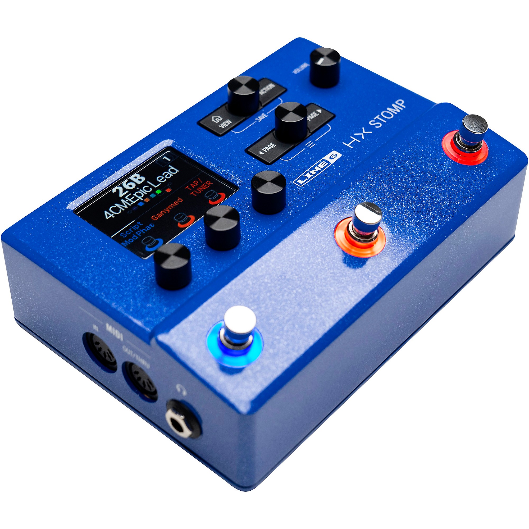 ラウンド LINE6 HX Stomp Lightning Blue おまけあり！ - オーディオ機器