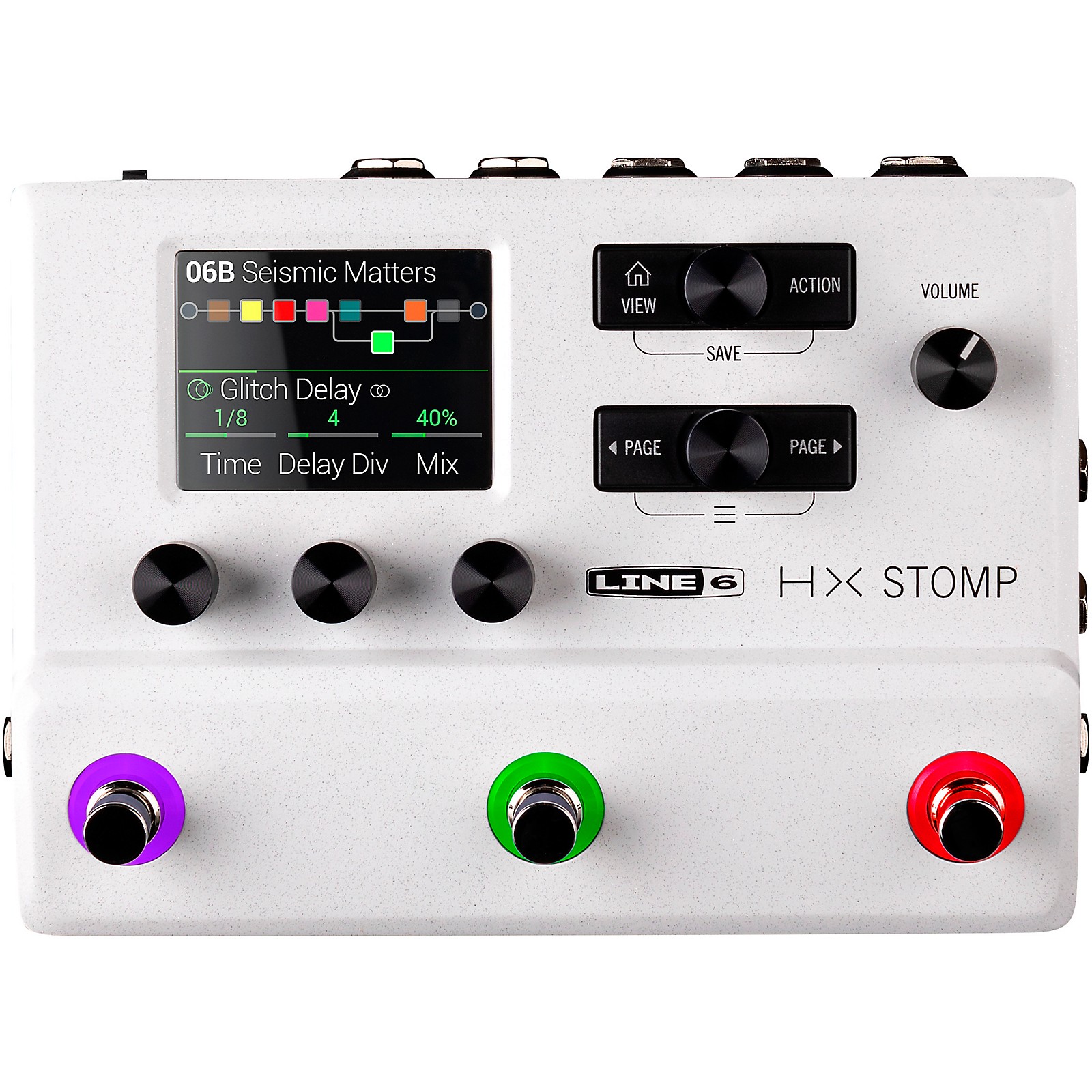 Line 6 HX Stomp Limited-Edition Multi-Effects Pedal White | Guitar 
