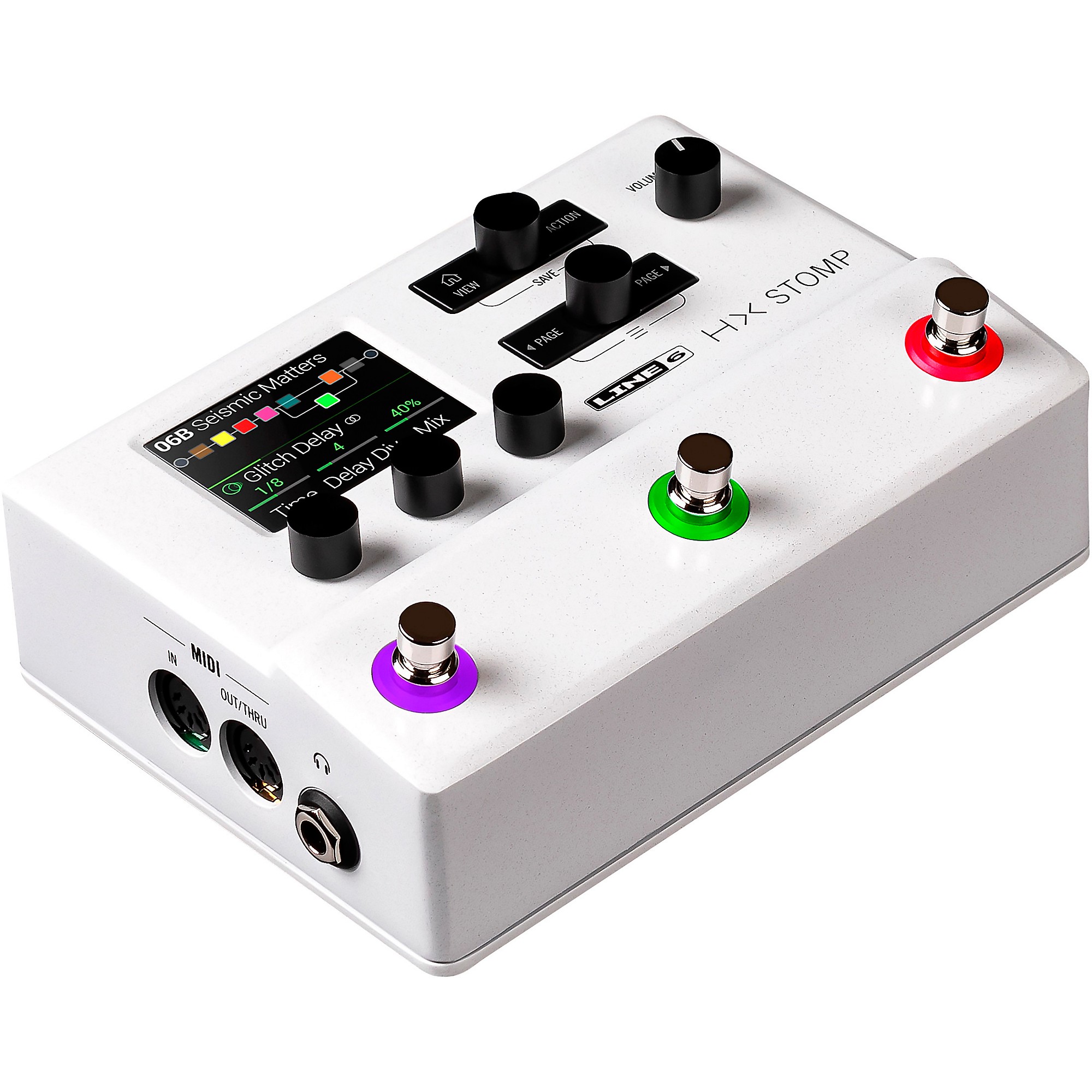 Line 6 HX Stomp Limited-Edition Multi-Effects Pedal White | Guitar