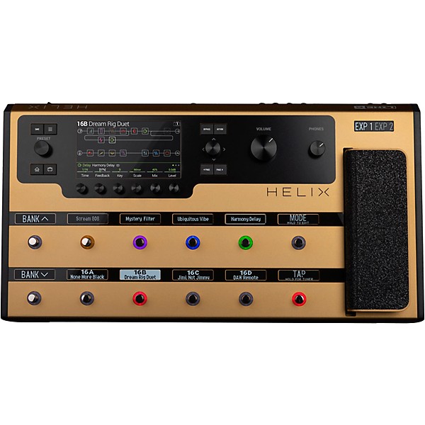 Restock Line 6 Helix Limited-Edition Multi-Effects Guitar Pedal Gold