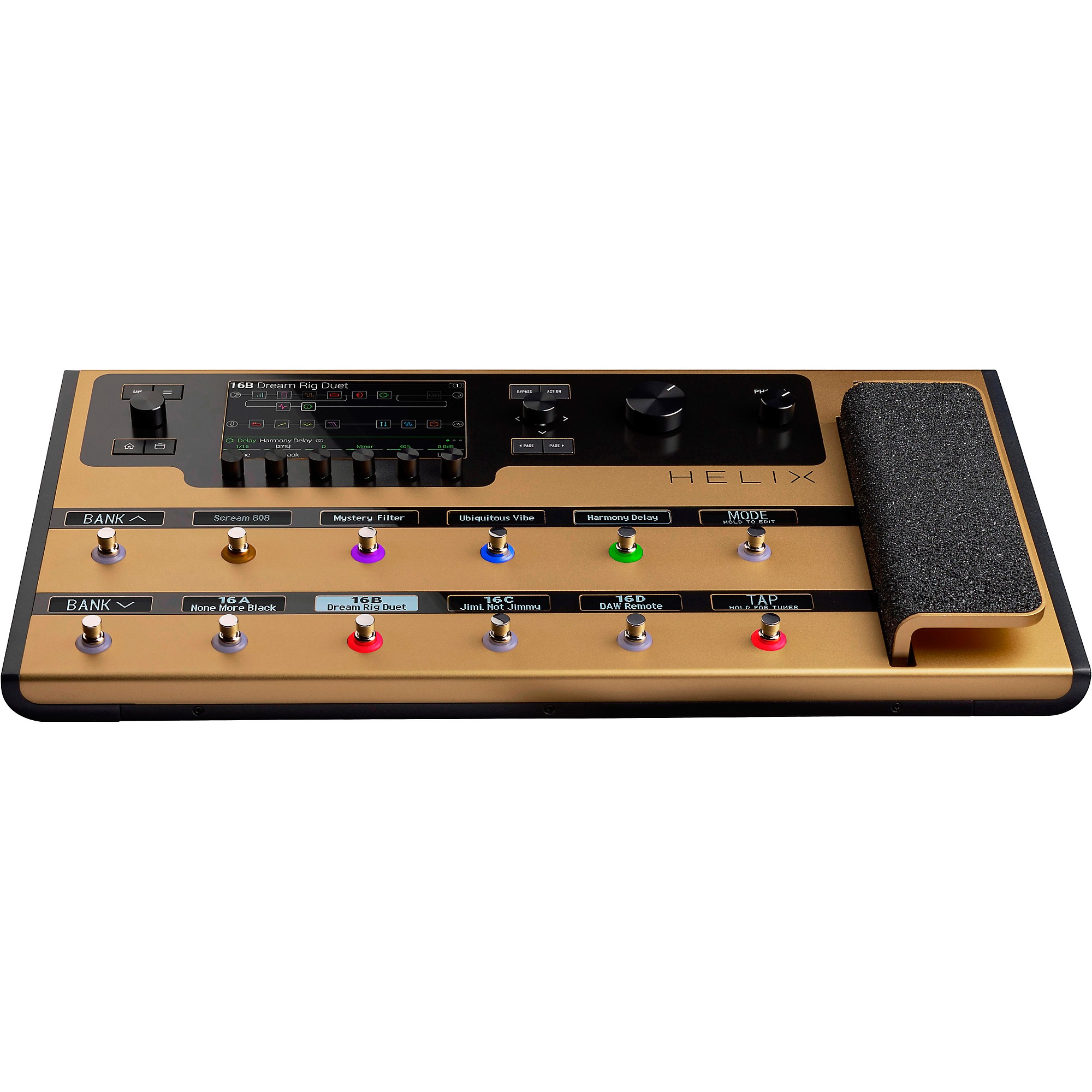 Line 6 Helix Limited-Edition Multi-Effects Guitar Pedal Gold