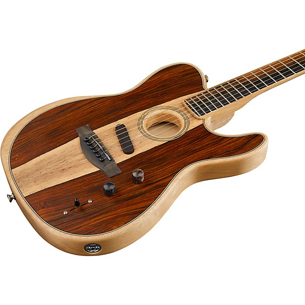 Platinum Fender Acoustasonic Telecaster Exotic Wood Acoustic Platinum Fender Acoustasonic Telecaster Exotic Wood Acoustic
