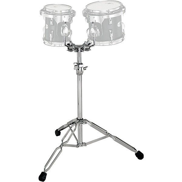 Black Swamp Percussion Figured Anigre Concert Tom Set with Stand 6 and 8 in. Figured Anigre