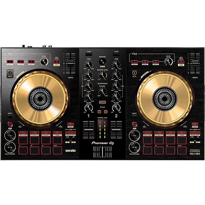 Pioneer DJ DDJ-SB3-N Limited Edition Gold Serato DJ Controller 