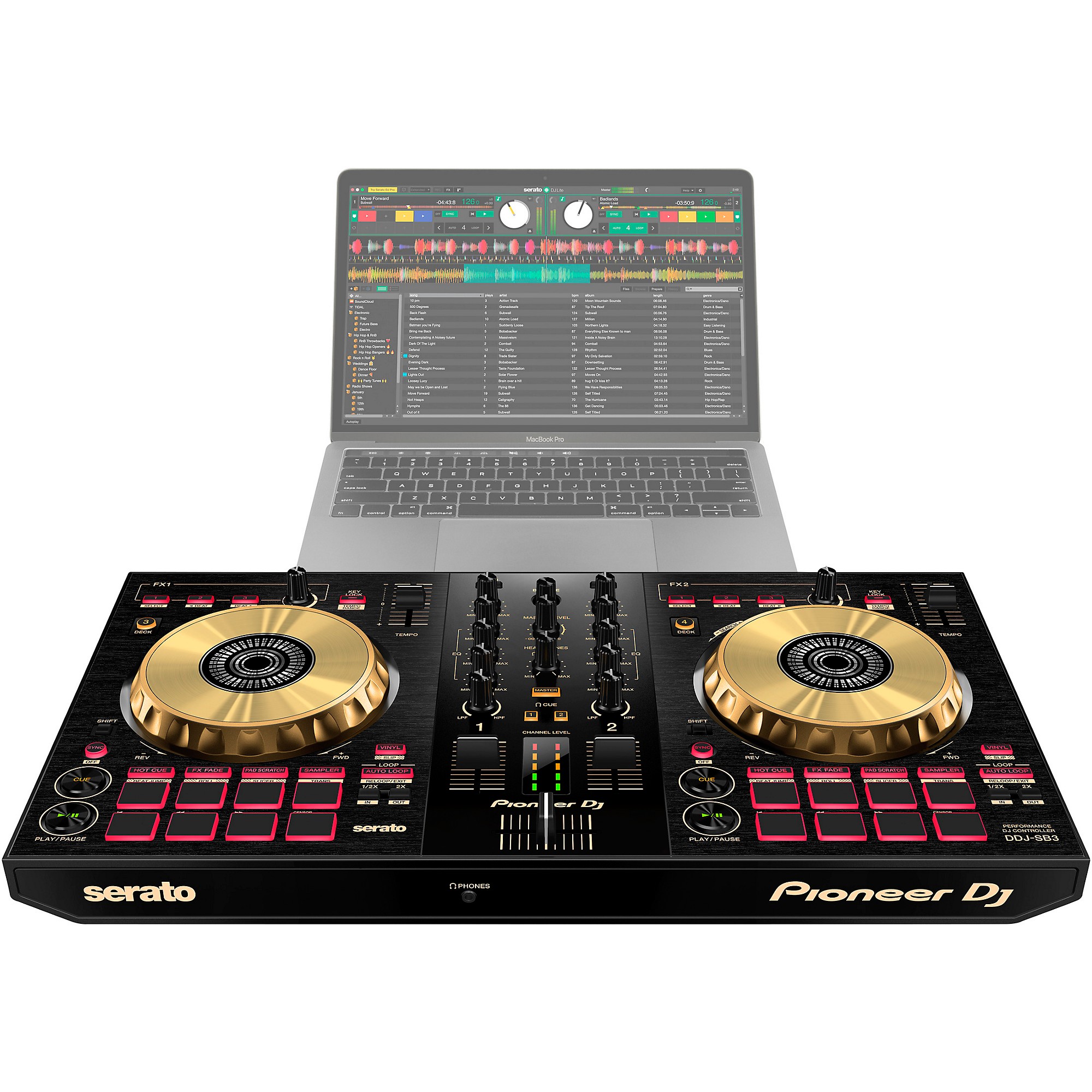 Pioneer DJ DDJ-SB3-N Limited Edition Gold Serato DJ Controller