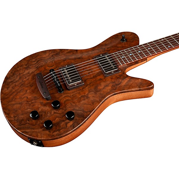 Fodera Guitars Imperial Custom Electric Guitar Walnut Burl