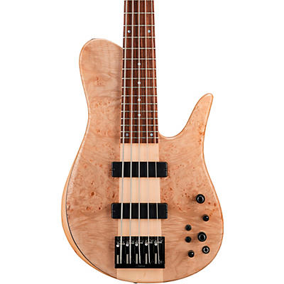 Fodera Guitars Imperial 5 Select Burl Top 5-String Bass Clear Satin Finish for sale