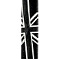 D'Addario Premium Leather Guitar Strap, Union Jack Black and White 2.5 in.