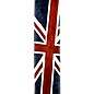 D'Addario Premium Leather Guitar Strap, Union Jack Red and White 2.5 in.