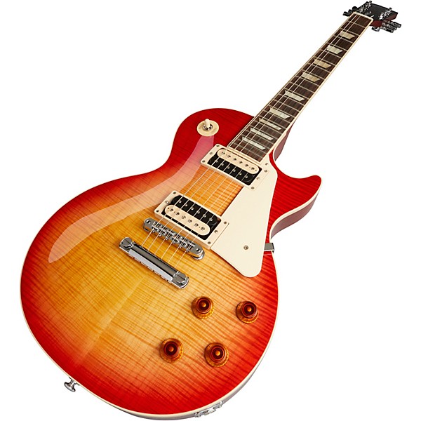 Gibson Les Paul Traditional Pro V AAA Flame Top Electric Guitar Washed Cherry Burst