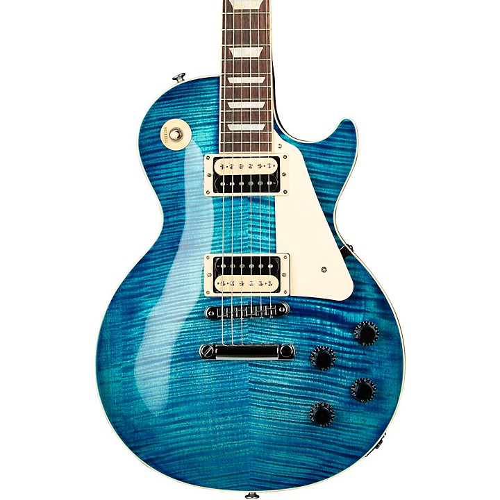 ☆美品☆Les Paul Traditional Pro Aqua Blue Gibson Les Paul Traditional Pro V AAA Flame Top Electric Guitar