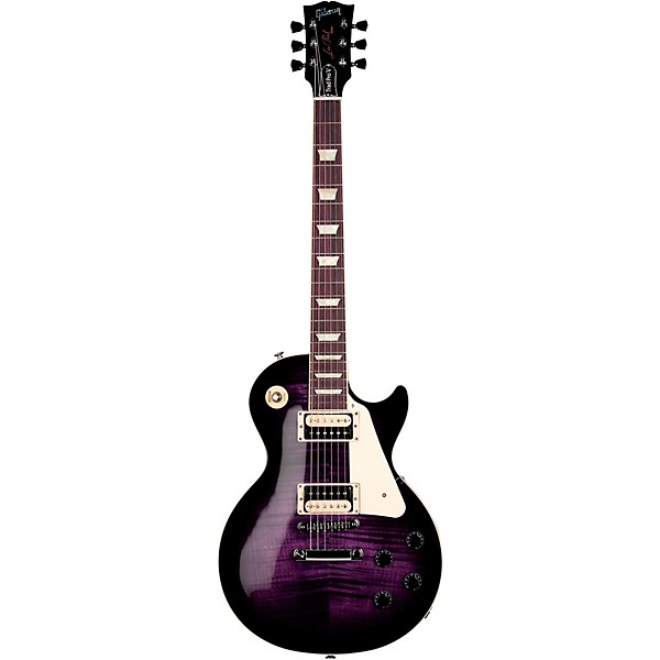 Gibson Les Paul Traditional Pro V AAA Flame Top Electric Guitar Dark Purple Burst