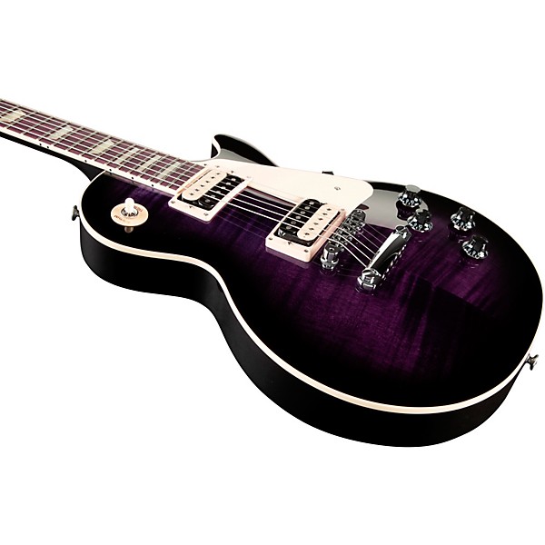 Gibson Les Paul Traditional Pro V AAA Flame Top Electric Guitar Dark Purple Burst