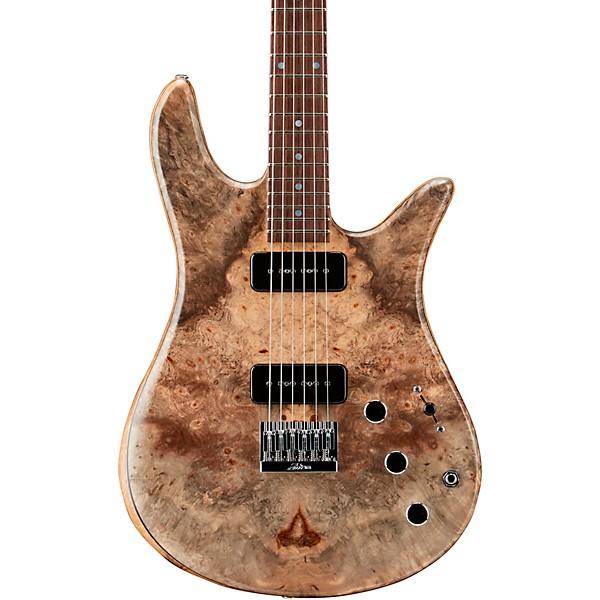 Fodera Guitars Monarch P90 2 Electric Guitar Clear Satin Finish