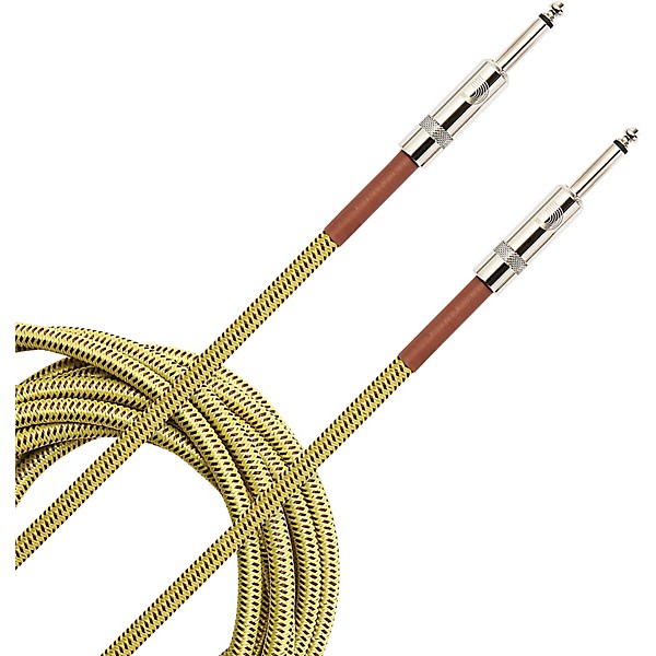 Clearance D'Addario Braided Instrument Cable 10 ft. Tweed