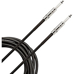 D'Addario Braided Instrument Cable 15 ft. Black