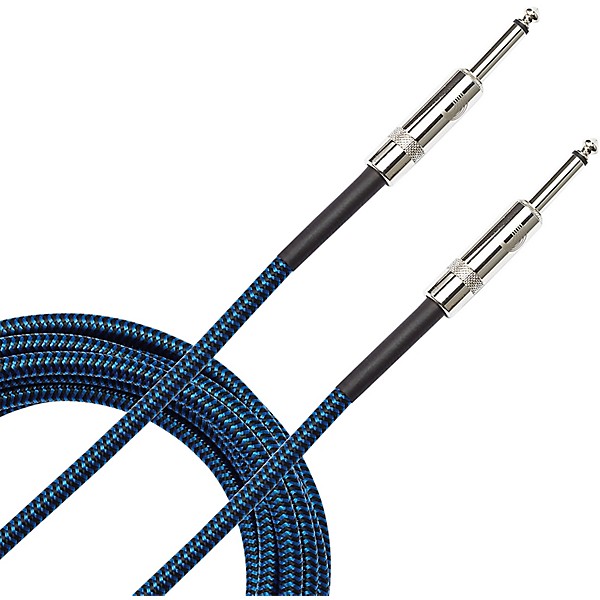 D'Addario Braided Instrument Cable 20 ft. Blue