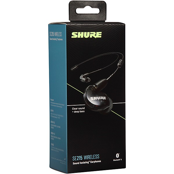 Clearance Shure SE215 Wireless Sound Isolating Earphones Crystal Clear