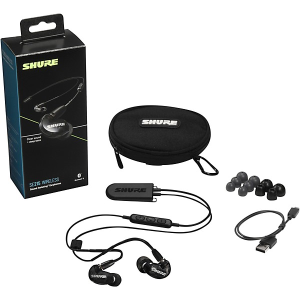 Clearance Shure SE215 Wireless Sound Isolating Earphones Black