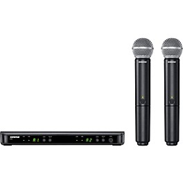 Shure BLX288/SM58 Wireless Dual ... Shure BLX288/SM58 Wireless Dual Vocal System With Two SM58 Handheld Transmitters Band H10