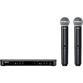 Shure BLX288/SM58 Wireless Dual V... Shure BLX288/SM58 Wireless Dual Vocal System With Two SM58 Handheld Transmitters Band H9