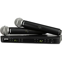 Shure BLX288/SM58 Wireless Dual Vocal System With Two SM58 Handheld Transmitters Band H11