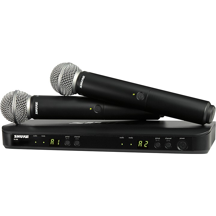 Shure BLX288/SM58 Wireless Dual Vocal System With Two SM58