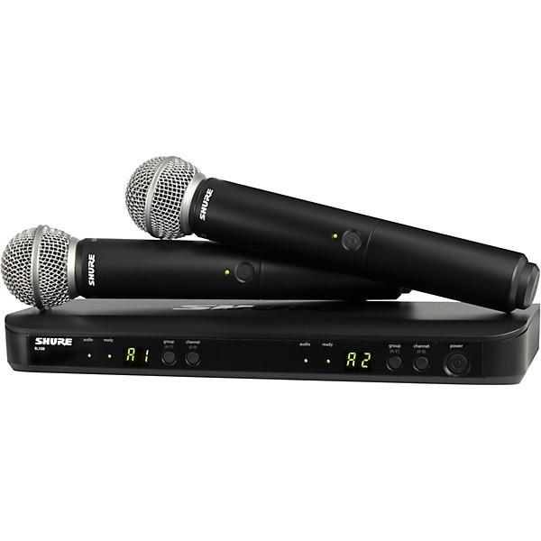 Shure BLX288/SM58 Wireless Dual Vocal System With Two SM58 